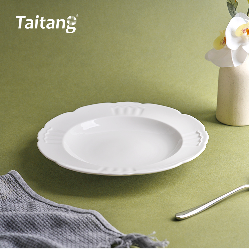 皇冠白瓷-8/9/10"汤盘