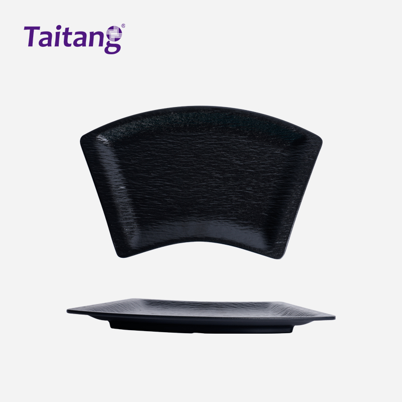 黑石纹-12/14"扇形盘