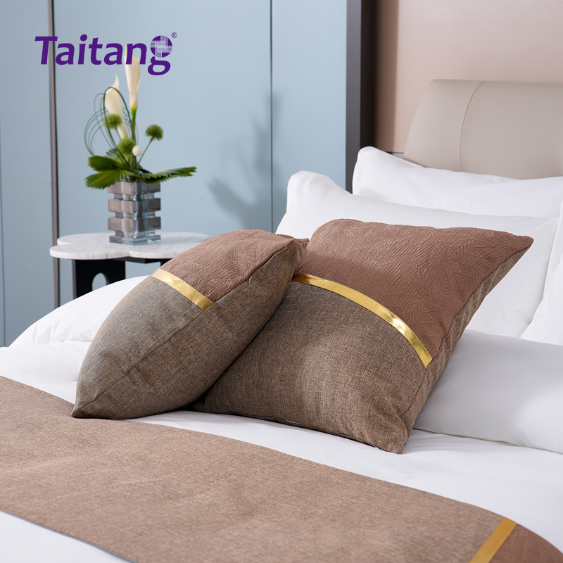 素棉叶语-轻奢酒店床旗抱枕套系列