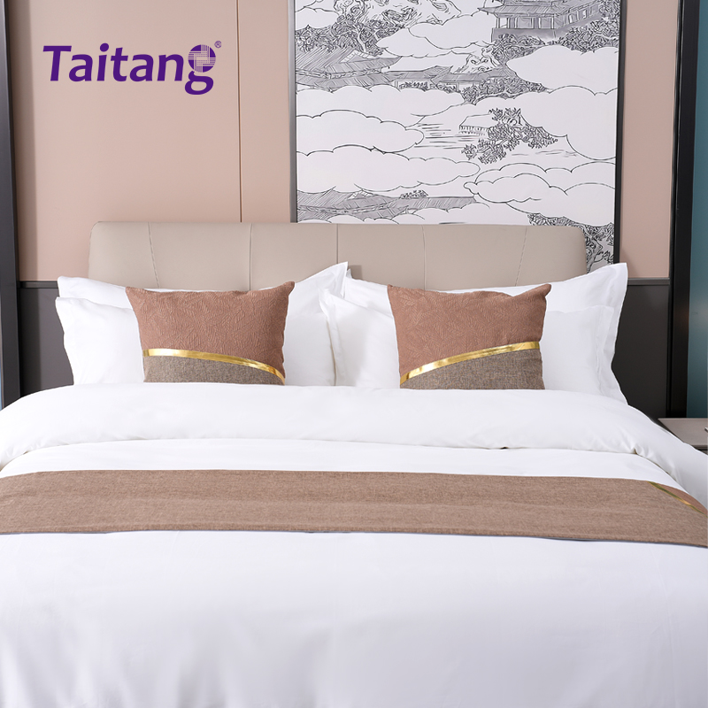 素棉叶语-轻奢酒店床旗抱枕套系列