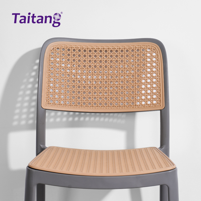 户外塑料藤编椅子